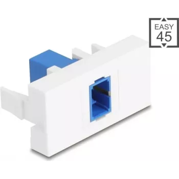 DELOCK Easy 45 ieliktņa modulis SC Simplex zils/baltā krāsā