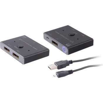 DisplayPort pārslēgs ShiverPeaks 05-14001 2x1 bidirekcionāls 8K