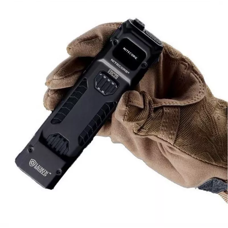 Rokas lukturītis Nitecore EDC29 nerūsējošā tērauda korpuss, 2 gaismas diodes, 15–6500 lm, IP54, uzlādējams caur USB