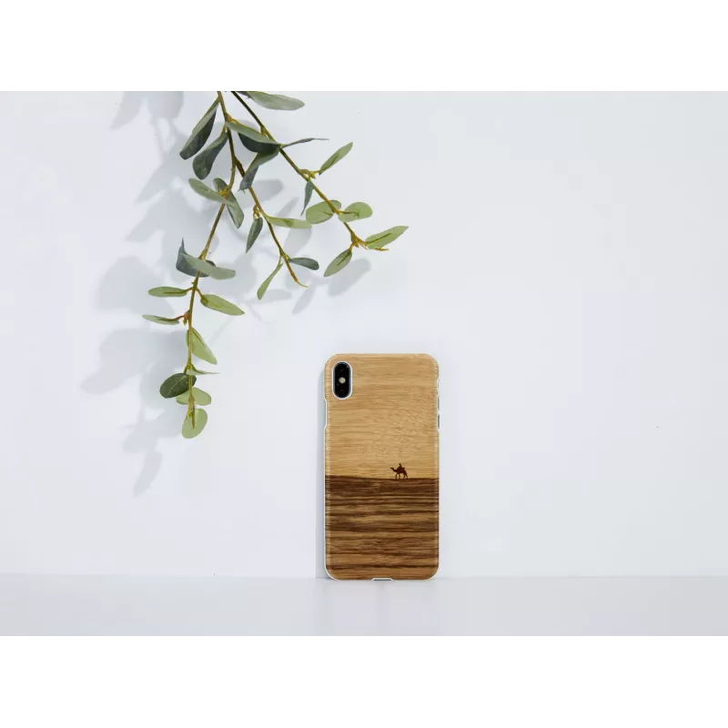Viedtālruņa maciņš man and wood iPhone XS Max — terra white