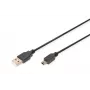 Savienojuma kabelis USB A / miniUSB B M/M 1 m melns