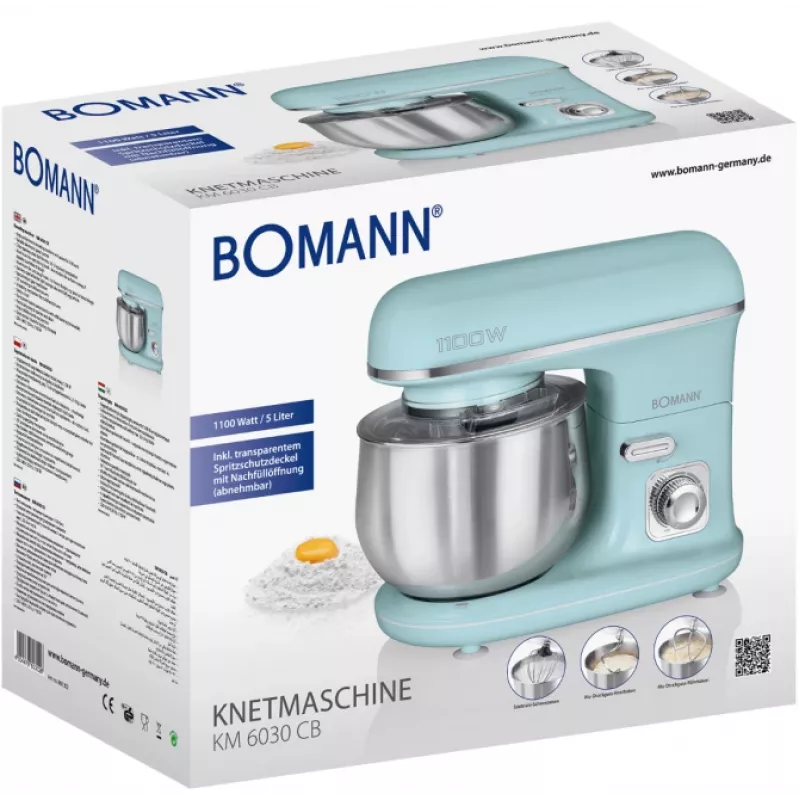 Bomann KM 6030 CB virtuves kombains 1100 W 5 L piparmētru krāsa