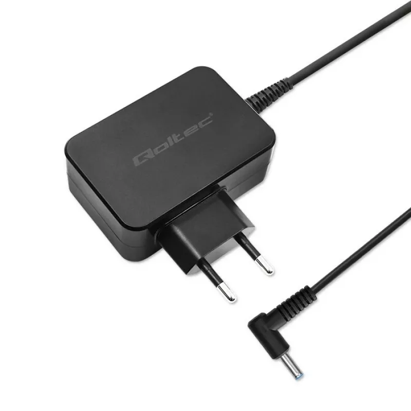 Maiņstrāvas barošanas adapteris QOLTEC 51033 klēpjdatoriem, 45 W, 19,5 V, 2,31 A, 220–240 V, iekštelpām, melns, 1,7 m kabelis