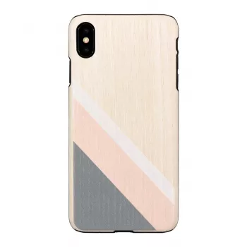 Viedtālruņa maciņš man and wood iPhone XS Max — rozā uzvalks, melns