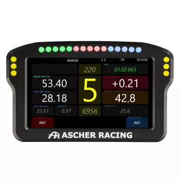 Stūres paneļa informācijas panelis Ascher Racing 5 collu modelis 76080029 simulatoru sacensību displejiem