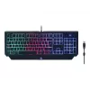 Spēļu tastatūra GEMBIRD GGS-UMGL4-01 pilna izmēra USB QWERTY 104 taustiņu US English ar peli, melna