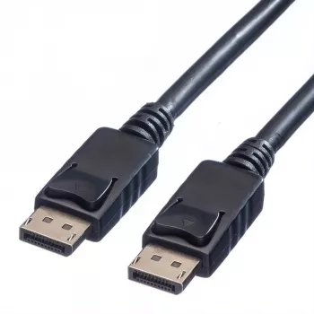 Value DisplayPort savienojuma kabelis, DisplayPort spraudnis, DisplayPort spraudnis, 1,50 m, melns, 11.99.5767, ekranēts