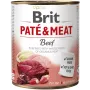 Mitrā suņu barība Brit Paté & Meat with Beef 800 g — pieauguši suņi, konservēta pastēte