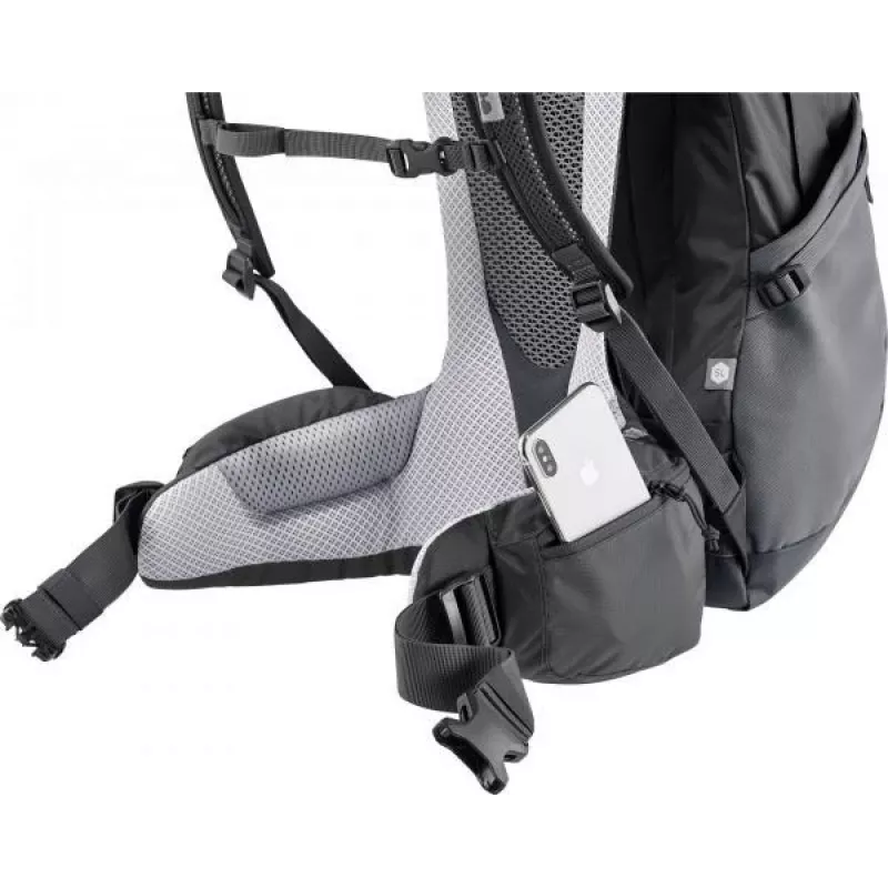 Mugursoma DEUTER Futura Pro 34 SL, sieviešu pārgājienu soma, 34 L, 1,56 kg, ventilācija, hidratācija 3 L, ķiveres stiprinājums, iekšējais tērauda rāmis