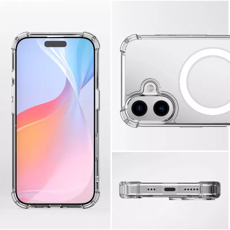 Vāciņš 4smarts iPhone 16 15,5 cm (6,1 collas) Caurspīdīgs