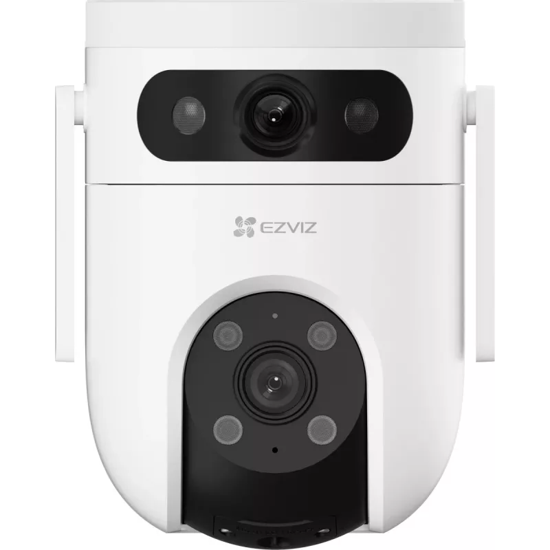 IP drošības kamera EZVIZ H9c Dual 3K kupola, 2880×1620, āra, vadu un bezvadu, PoE/DC 12V, MicroSD līdz 512 GB
