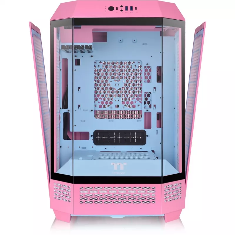 Thermaltake The Tower 300 Bubble Pink rozā rūdītais stikls - Midi/Mini tornis - ATX