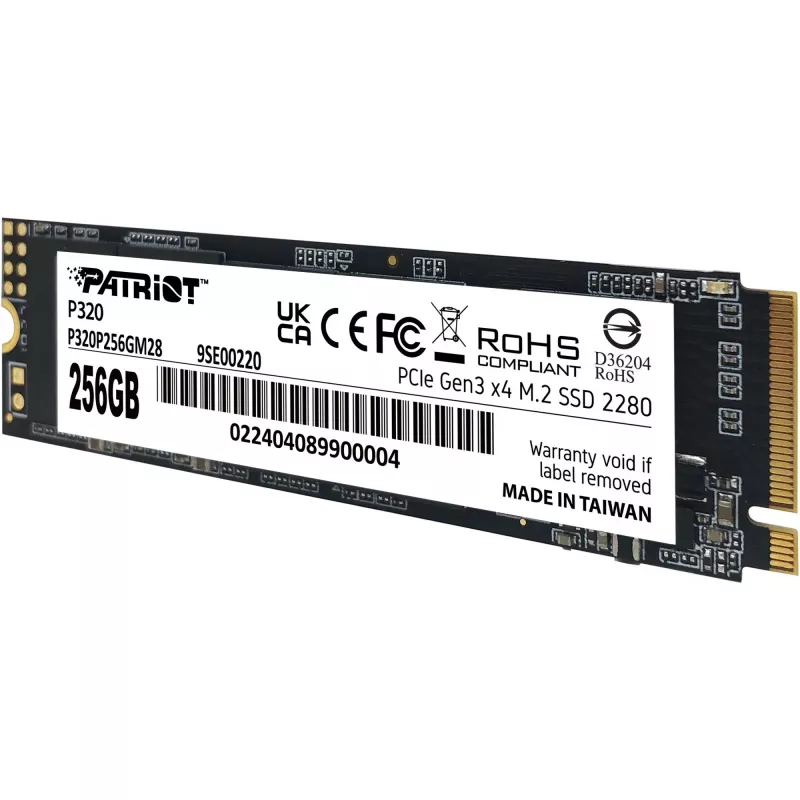 SSD disks Patriot P320 256GB M.2 2280 PCIe 3.0 x4 NVMe