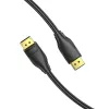 DisplayPort 1.4 kabelis Vention HCCBI, 3 m, 8K@60Hz / 4K@120Hz, 80 Gbit/s, apzeltīti kontakti, melns