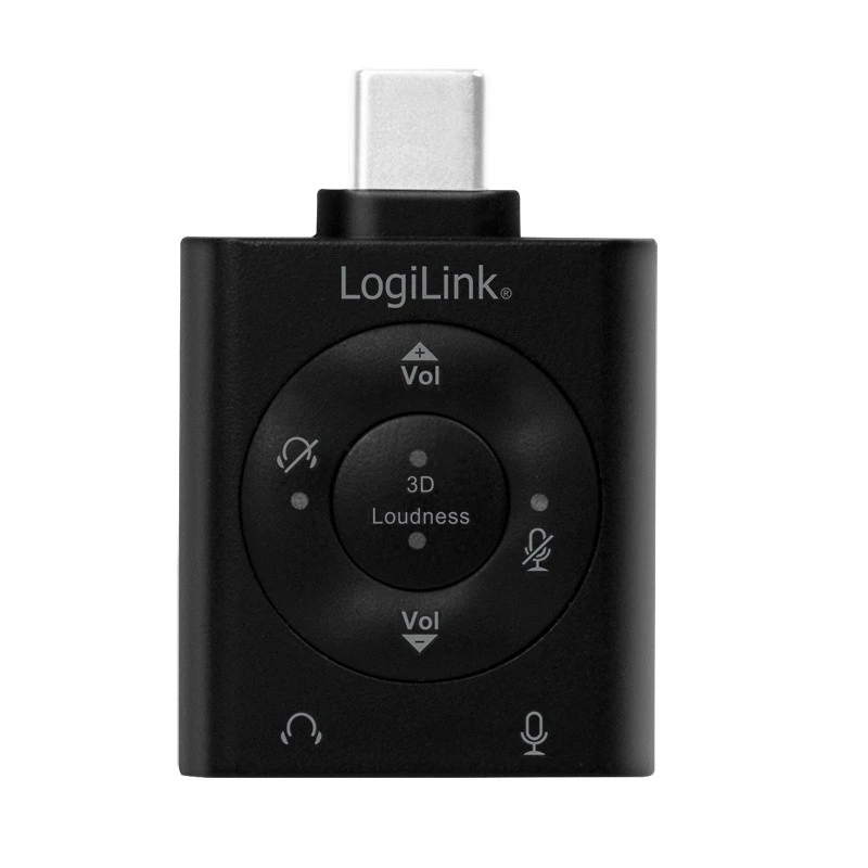 USB3.2 audio adapteris USB-C/vīr. uz 2x 3,5 mm/ligzdu 7.1