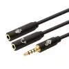Adapter TB 3.5mm MiniJack sadalītājs 1x 3.5mm spraudnis uz 2x 3.5mm ligzdām, modelis AKTBXAJ0P2J030B