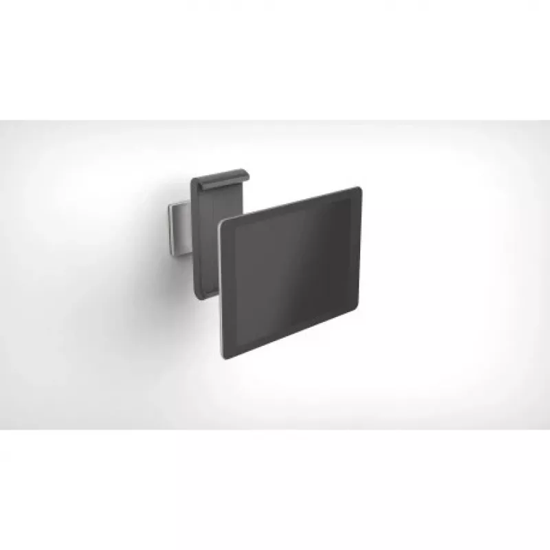 DURABLE TABLET HOLDER WALL - sienas stiprinājums planšetdatoram - alumīnijs, ABS plastmasa - sudrabs (7-13) (893323)