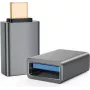 OTG adapteris helos 288362 — USB 3.1 A (sieviešu) uz USB Type‑C savienotājs, tumši pelēks