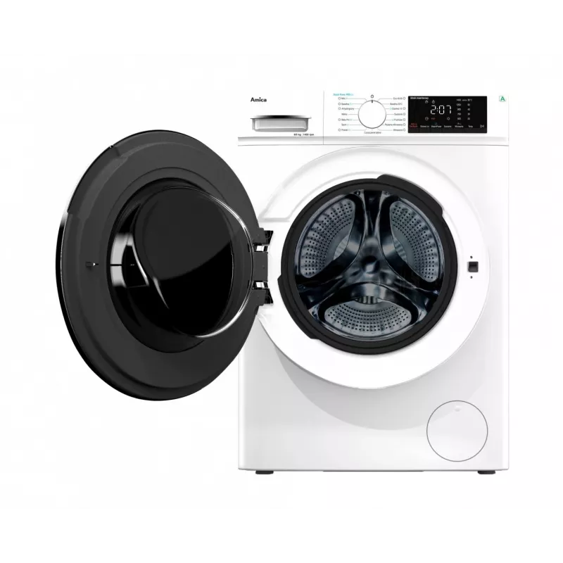 Mazgāšanas-žāvēšanas iekārta AMICA A1WDS8514DLiStH 8 kg ietilpība 1400 apgr./min centrifūga