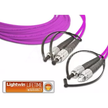 Lightwin augstas kvalitātes dupleksais LWL komutācijas kabelis, MM OM4, FC - FC LWL komutācijas kabelis (LDP-50 FC-FC 3.0 OM4)
