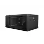 Stiprināms pie sienas statīvs LANBERG WF01-6404-10B 4U 19 collas 600×450×285 mm IP20 melns, 60 kg ietilpība