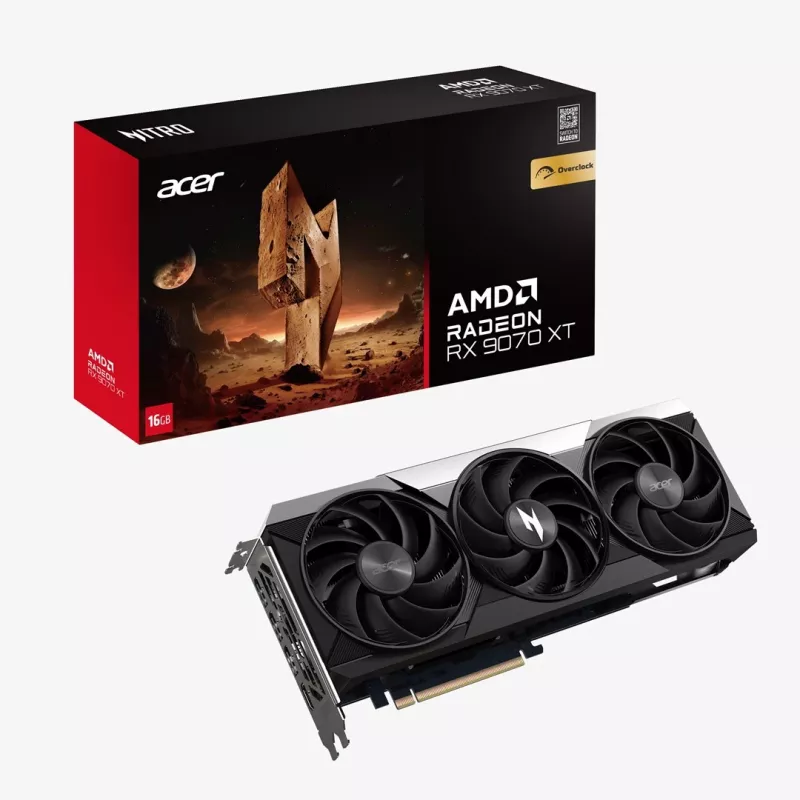 Acer Nitro Radeon RX 9070 OC 16GB GDDR6 grafikas karte