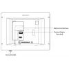 Video domofons Hikvision DS-KH8350-TE1, 7 collu IPS skārienekrāns, PoE, SIP, MicroSD slots, 1024×600, alumīnija korpuss, melns