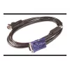APC KVM USB kabelis - 6 pēdas (1,8 m), 1,83 m, USB, USB, VGA, melns, USB-A