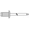 Aklā kniede GESIPA 1455053 Al/A2 5x16 mm 10,0–12,0 mm tvērumam, 500 gab. iepakojumā