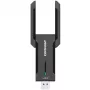 USB WiFi adapteris Comfast CF-972AX divu joslu 2,4 GHz/5 GHz līdz 5374 Mbps