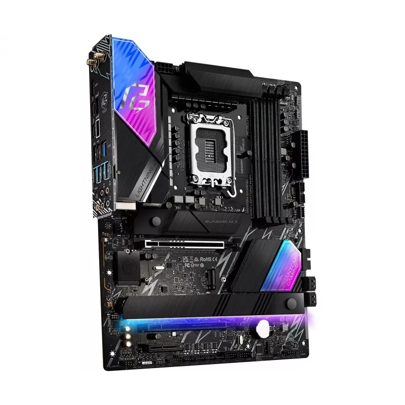 Mātesplate ASRock Z890 Lightning WiFi — Intel Z890, LGA1851, ATX, 4× DDR5, Wi‑Fi 7, 2.5Gb LAN, Thunderbolt 4