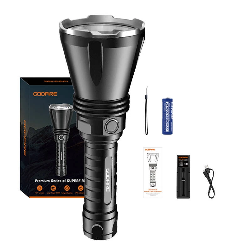 Lukturis Superfire TF01 1000 lūmenu uzlādējams, modelis Godfire