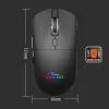 Bezvadu pele MEDIA-TECH MT1124 BT/RF Silent & Recharge — piemērota abām rokām, 3200 DPI, Bluetooth + 2,4 GHz USB, 6 pogas, uzlādējama