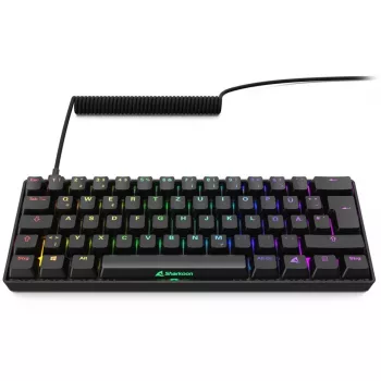 Sharkoon 100065629 tastatūra Home USB QWERTZ vācu melna