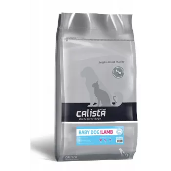 Sausā suņu barība CALISTA Baby Dog Lamb 12 kg — jēra gaļas formula kucēniem, 28% olbaltumvielu, 19% tauku