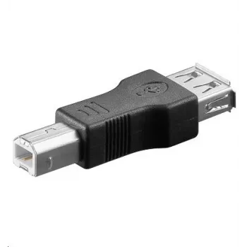 Microconnect USBAFB savienotāju adapteris USB B USB A Melns