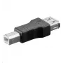 Microconnect USBAFB savienotāju adapteris USB B USB A Melns