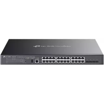 TP-Link SG5428XMPP tīkla komutators Pārvaldāms L3 Gigabit Ethernet (10/100/1000) Power over Ethernet (PoE) Melns