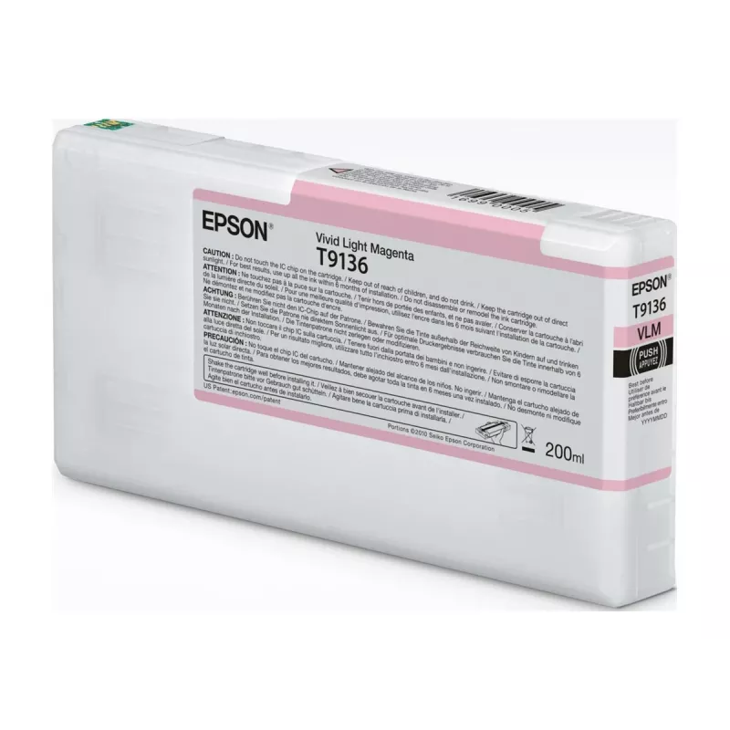 Tintes kasetne Epson T91360N Vivid Light fuksīna oriģināla saderīgiem Epson printeriem