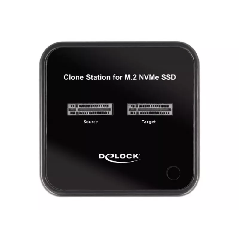 DeLOCK M.2 dokstacija 2 x M.2 NVMe PCIe SSD ar klonēšanas funkciju