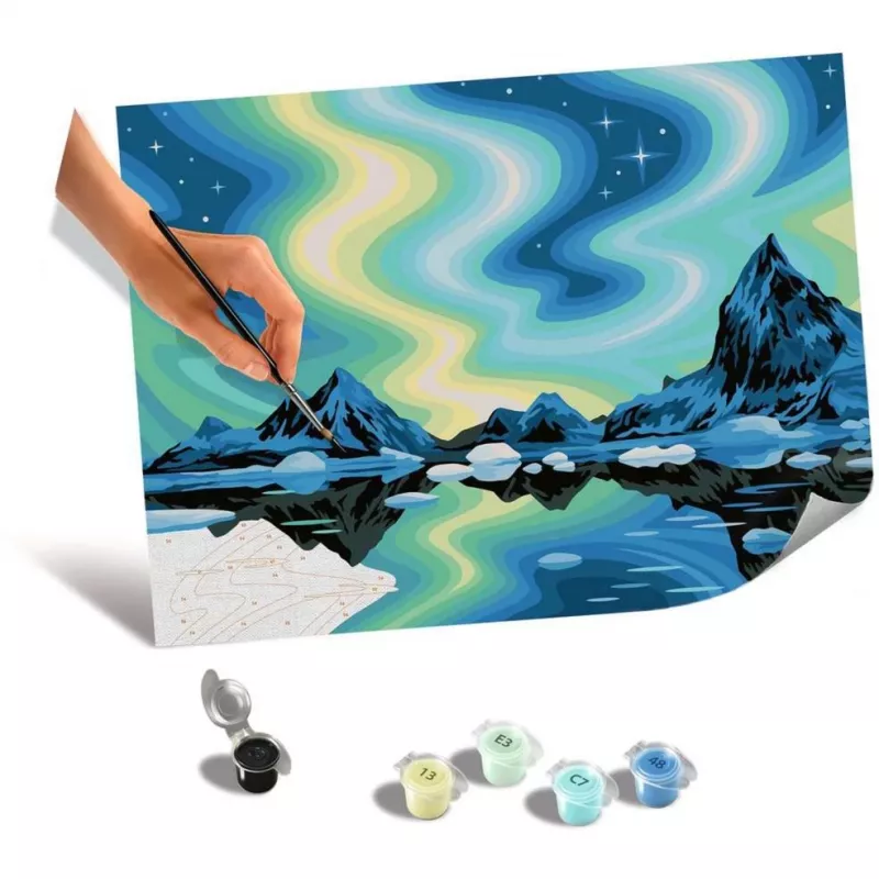Ravensburger CreArt Canvas Edition krāsošanas komplekts Ziemeļblāzma, ražotājs Ravensburger (MPN 23907)
