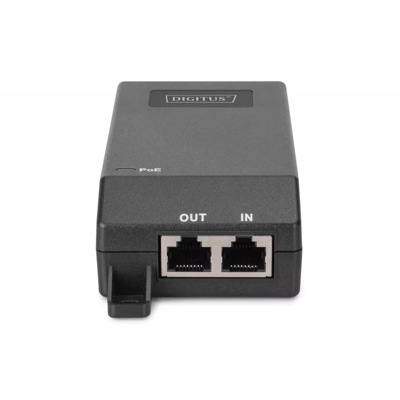 Digitus Gigabit Ethernet PoE+ ievadītājs 802.3at 30 W melns