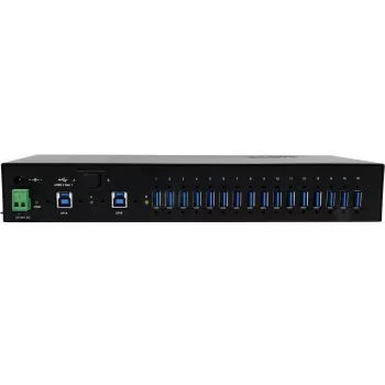 Exsys EX-1526HMVS - USB 3.2 Gen 1 (3.1 Gen 1) Type-B - USB 3.2 Gen 1 (3.1 Gen 1) Type-A - 5000 Mbit/s - Melns - Metāla