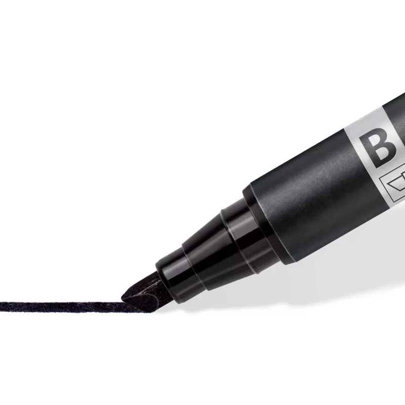 Pastāvīgais marķieris Staedtler Lumocolor permanent duo 348 B melns 1 gab.