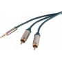 shiverpeaks SP30833-plāns audio kabelis 3 m 3.5 mm 2 x RCA zils - hroms (SP30833-plāns)
