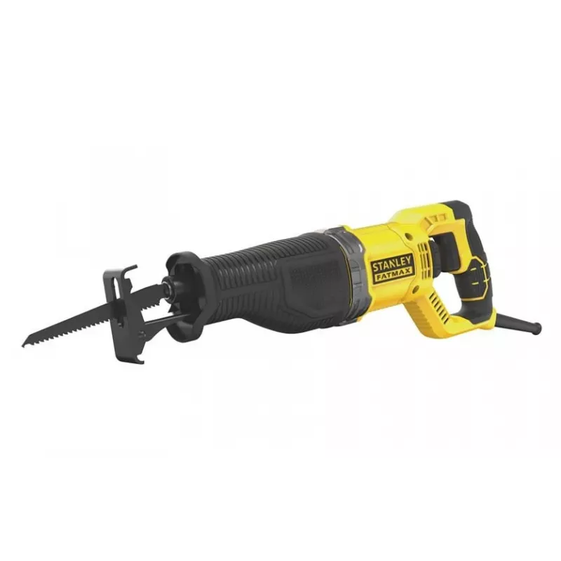 STANLEY FME360 900 W elektriskais abpusgriezošais zāģis, 2,8 cm gājiens, mīkstais starts, mīkstais rokturis, zāģa asmens iekļauts