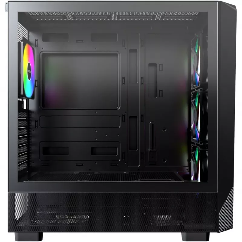 PC korpuss Montech X5 Midi Tower Melns ATX 3x140mm ventilatori