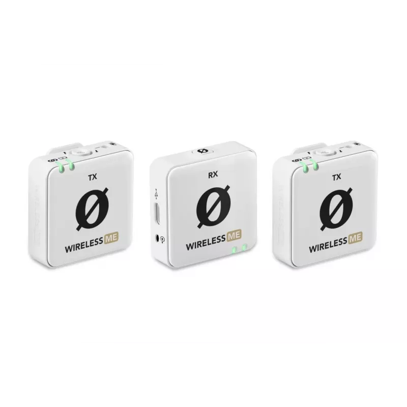 RØDE Wireless ME Dual Balts - kompakta bezvadu mikrofona sistēma ar diviem raidītājiem divu kanālu ierakstīšanai
