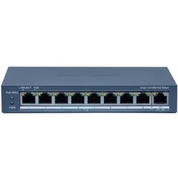 Tīkla slēdzis Hikvision DS-3E1309P-EI(B) 8 portu 100 Mbps ar 110W PoE