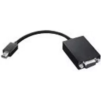 Lenovo 0A36536 video kabeļa adapteris VGA (D-Sub) Mini DisplayPort Melns